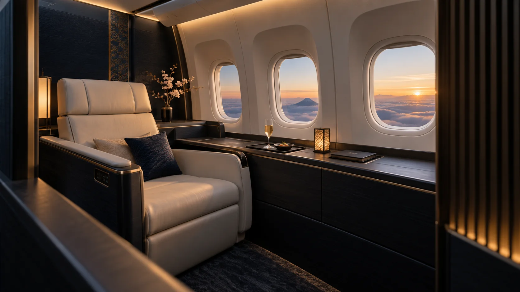ANA First Class, The Suite cabin, ANA First Class suite
