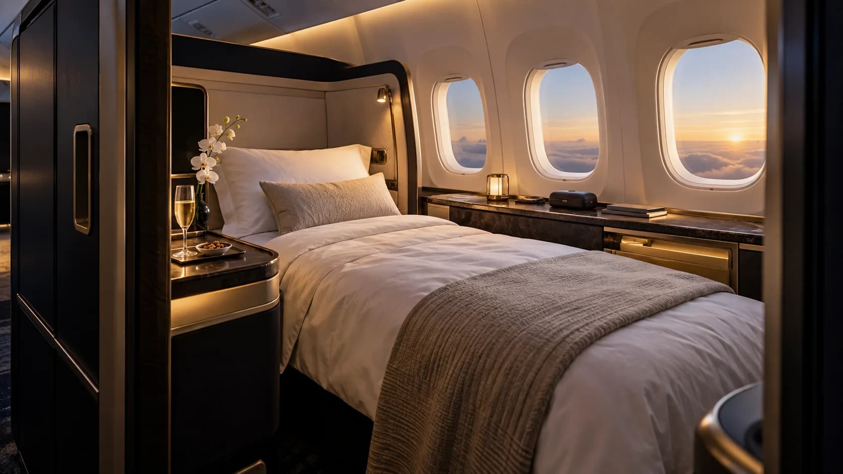 Editorial illustration for The Best First Class Airlines in 2026, Ranked
