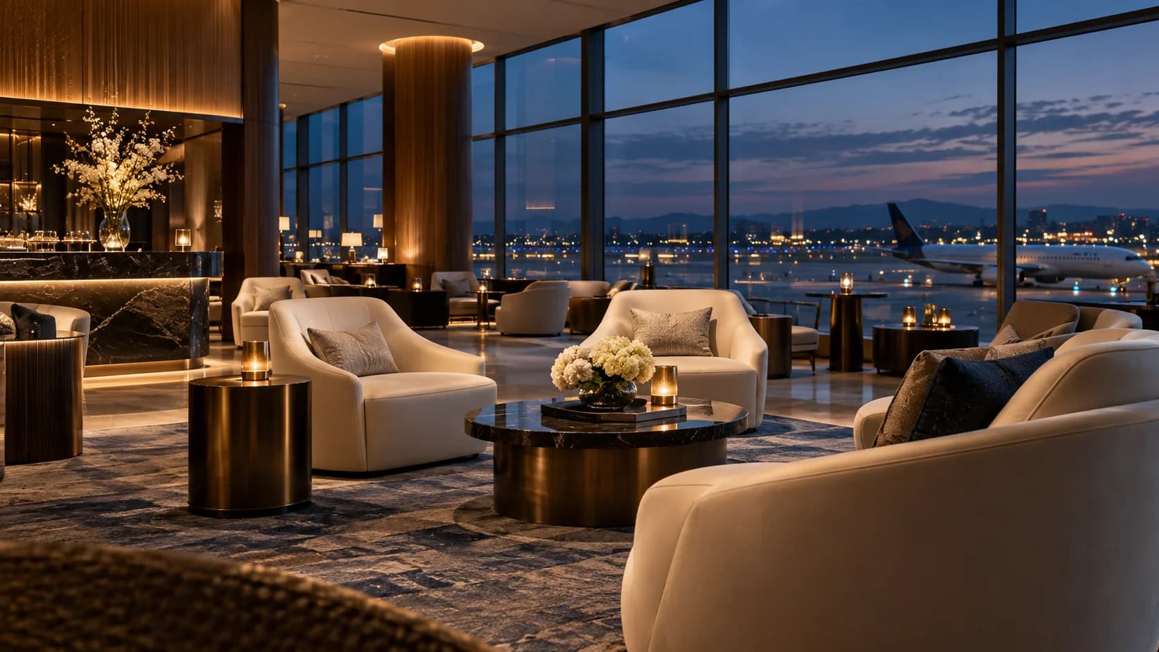Editorial illustration for The World's Best First Class Airport Lounges