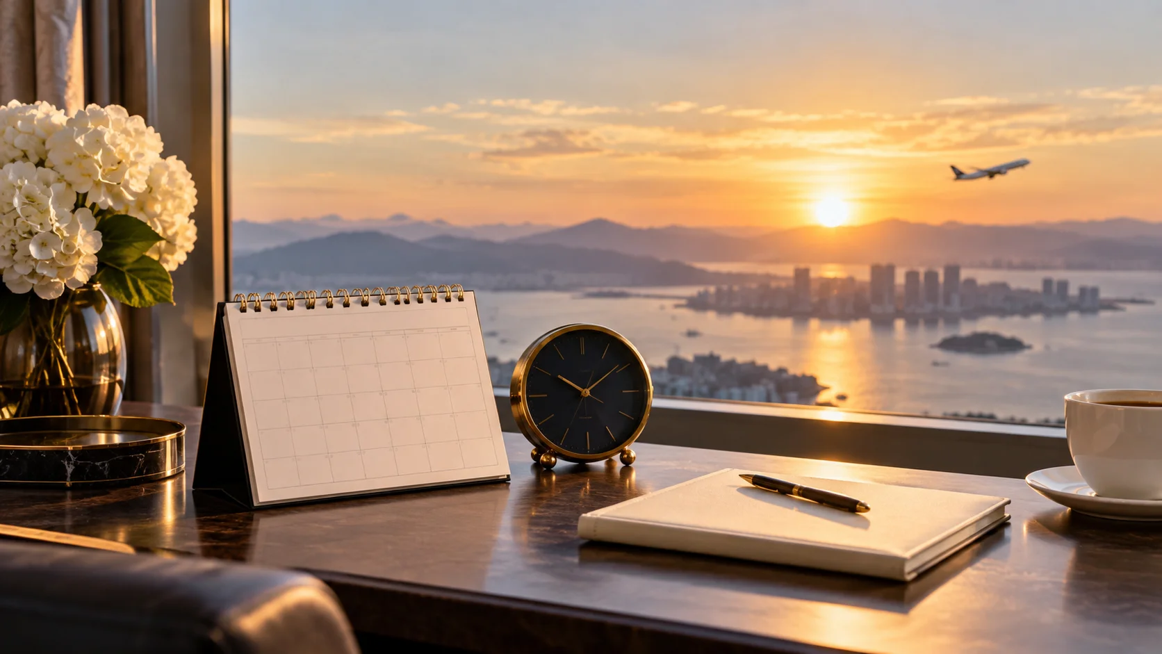 Editorial illustration for The Best Time to Book First Class Flights